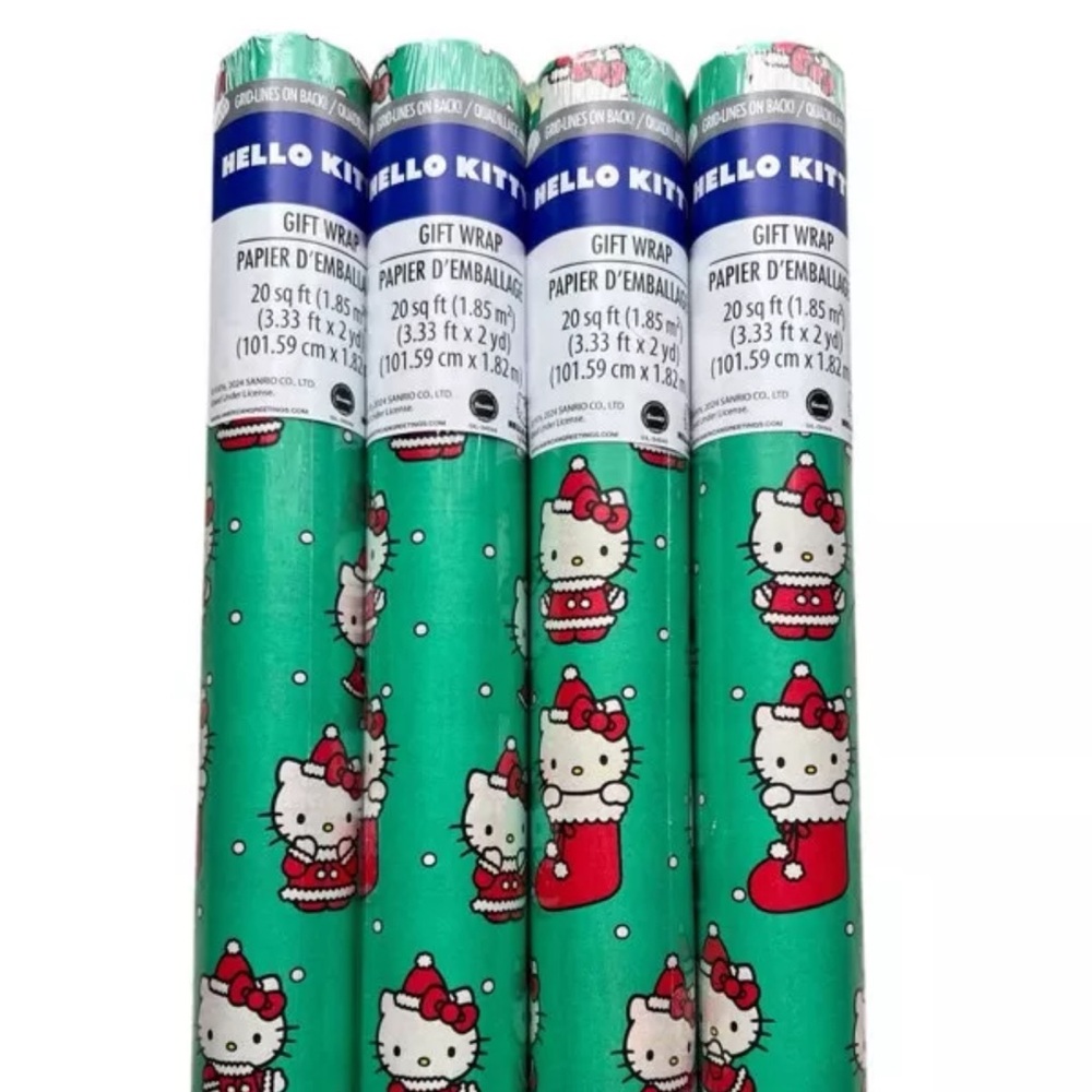 Hello Kitty wrapping paper rolls